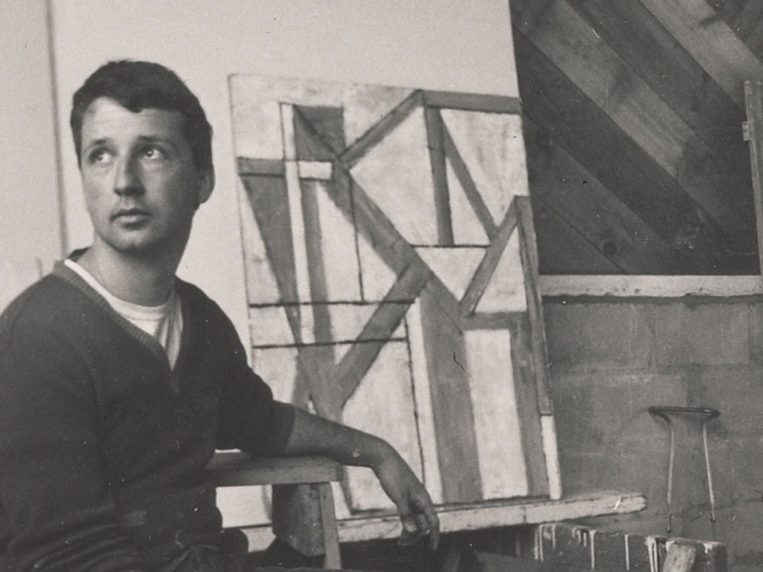 Painter Fritz Bultman designed the cover for Windham’s novel <em>Stone in the Hourglass</em>. Credit: Sandy Campbell.